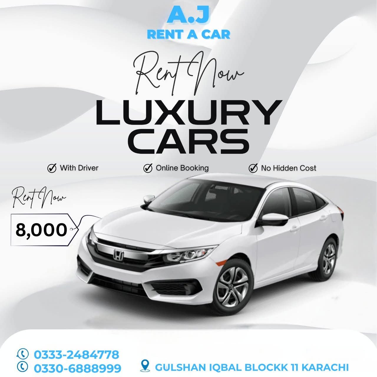 Civic available for rent